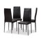 Baxton Studio Matiese Modern Black Faux Leather Upholstered Dining Chair, PK4 146-8784 - alternate 1